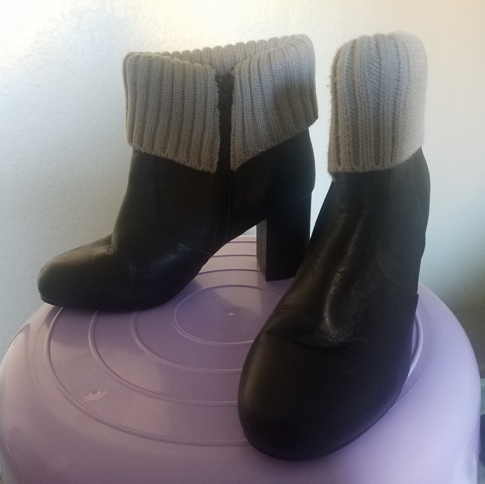 Black ankle boots